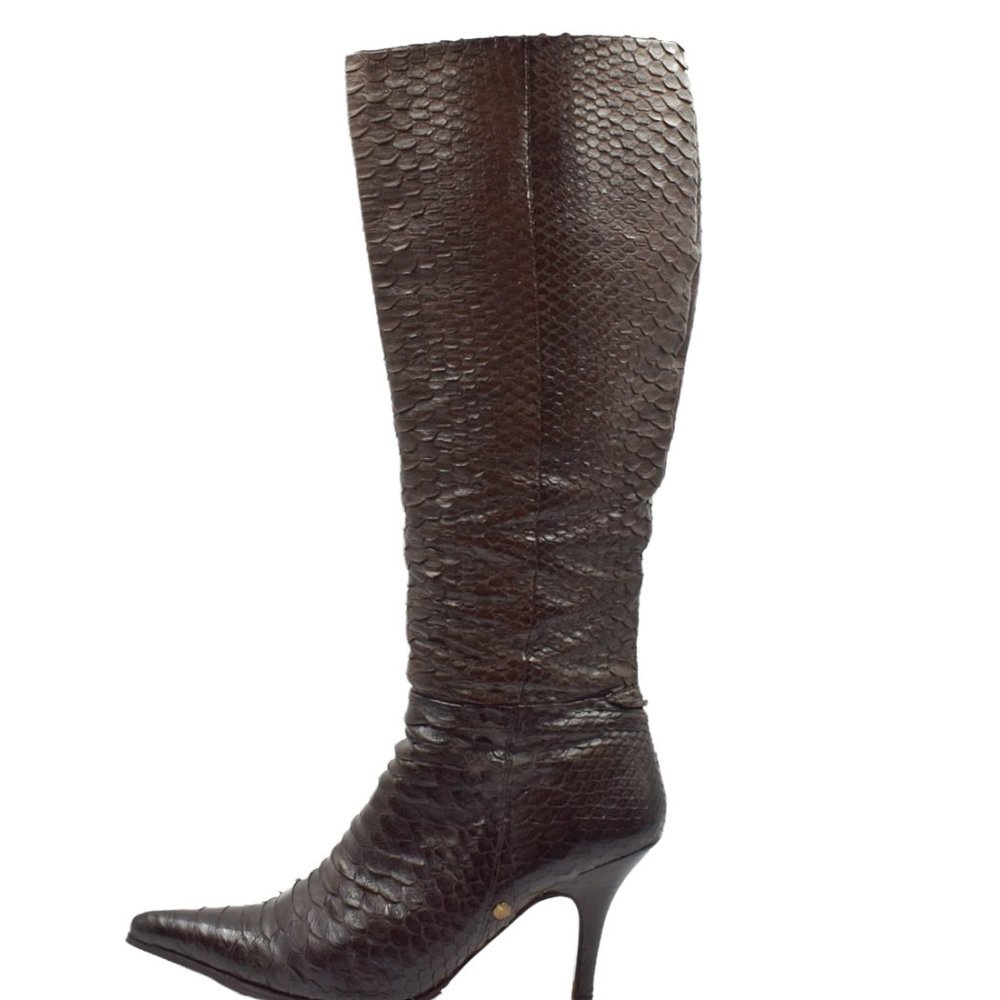 Vintage Pedro Garica Python Pointed Toe Boots - image 3